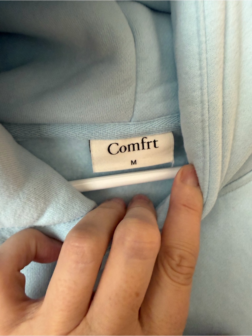 Comfrt Set Pastel Blue Women's Hoodie & Shorts - Picture 2 of 7